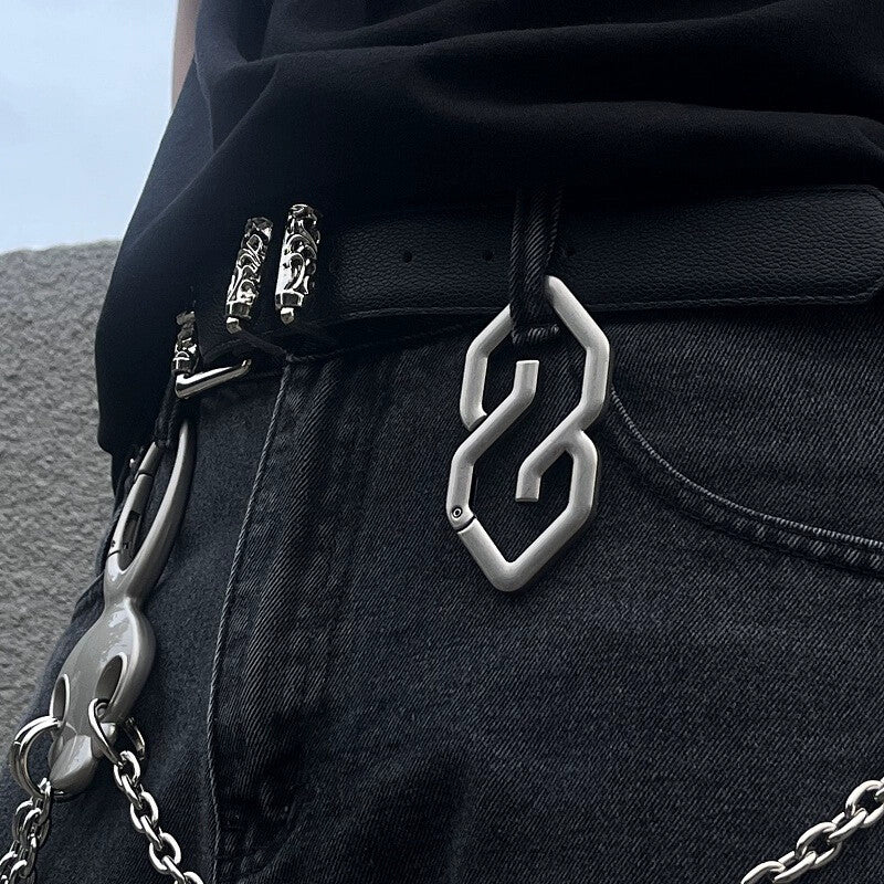 ❤️ Geometric-Shaped Carabiner Keychain