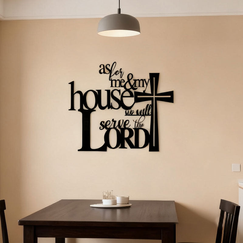 Black Metal Crafts Wall Decoration