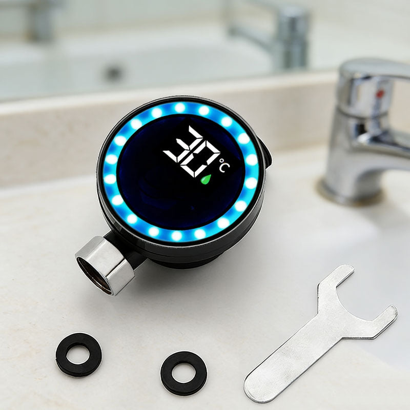 LED shower temperature gaug