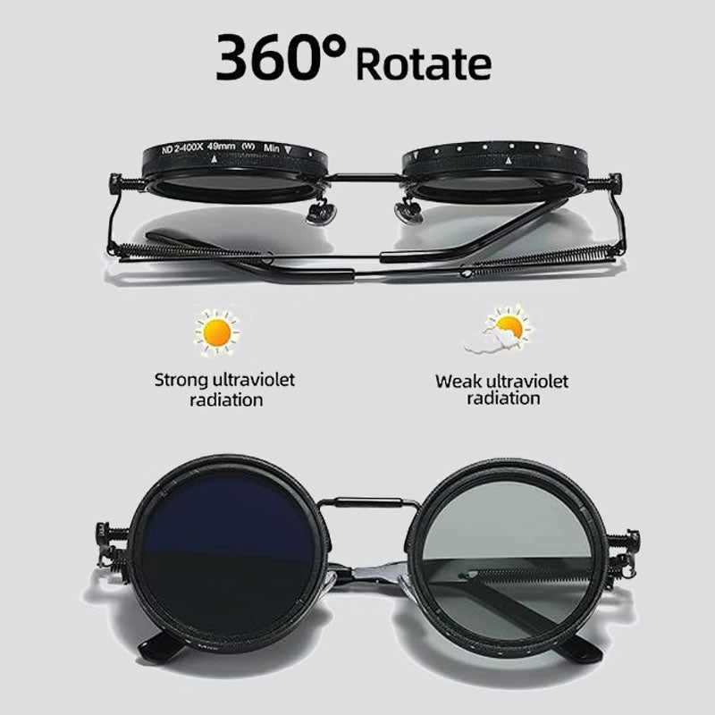 Adjustable polarised sunglasses