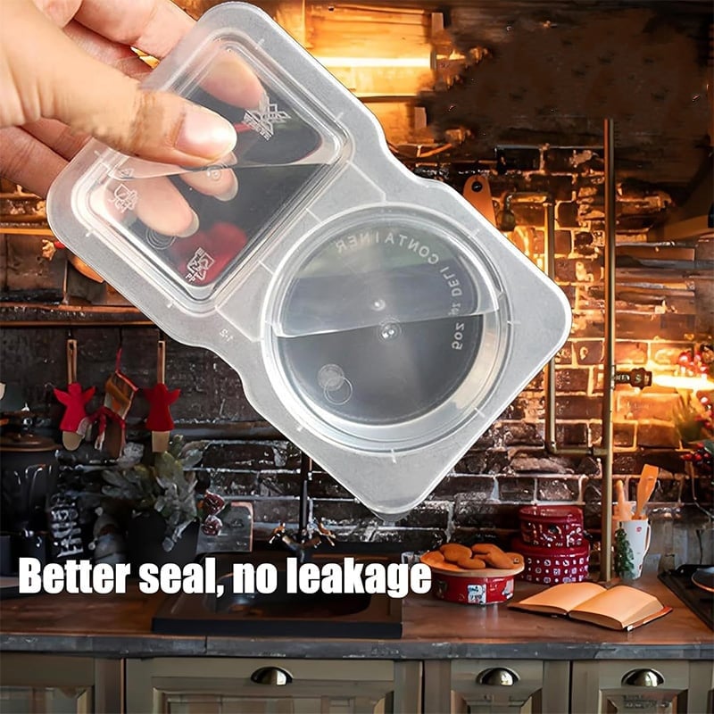 Spice container with two compartments