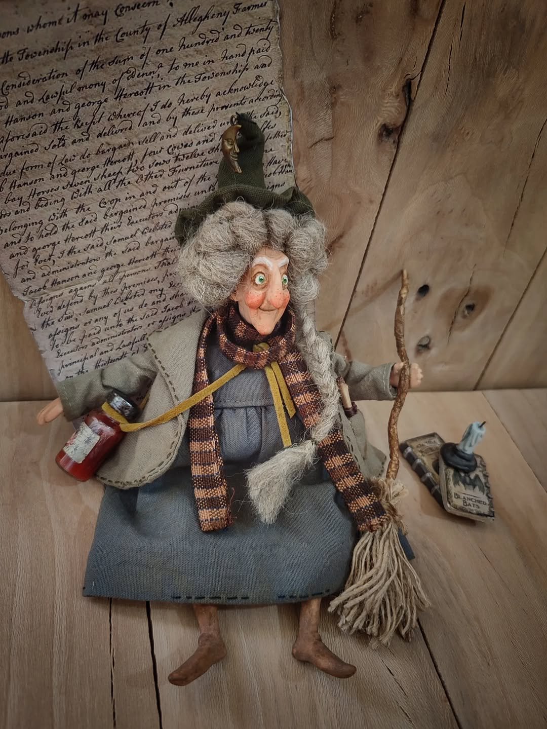 🧙Handmade lucky kitchen witch: your cosy kitchen guardia