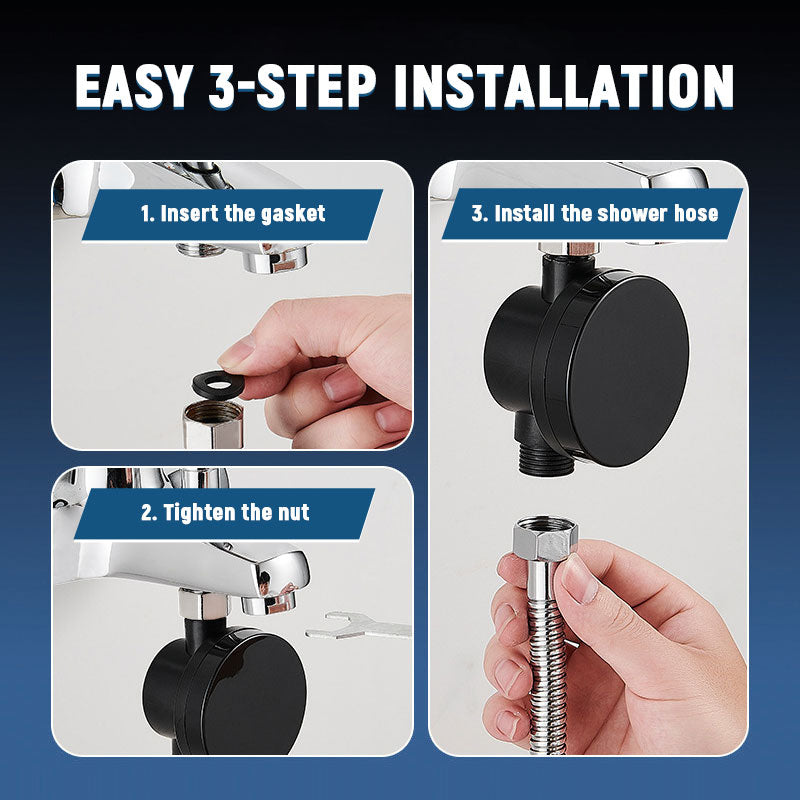 LED shower temperature gaug