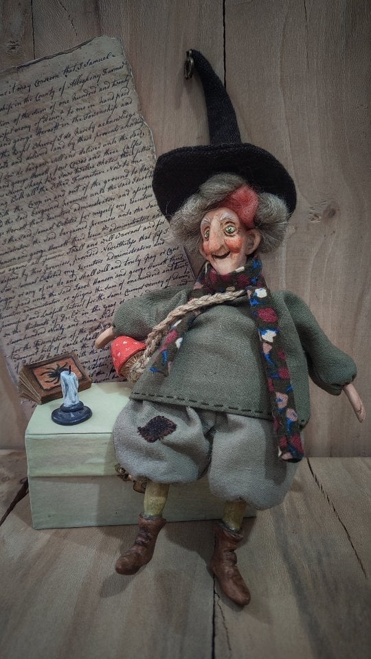 🧙Handmade lucky kitchen witch: your cosy kitchen guardia