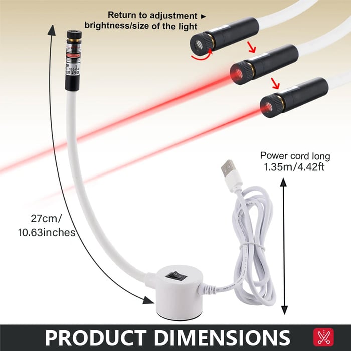 ✨🧵 Laser Quilting Guide – Magnetic sewing laser for straight seams and precise patterns!