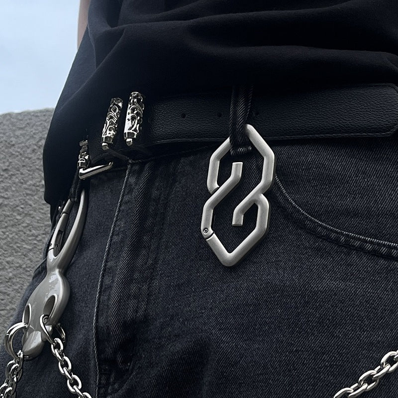 ❤️ Geometric-Shaped Carabiner Keychain