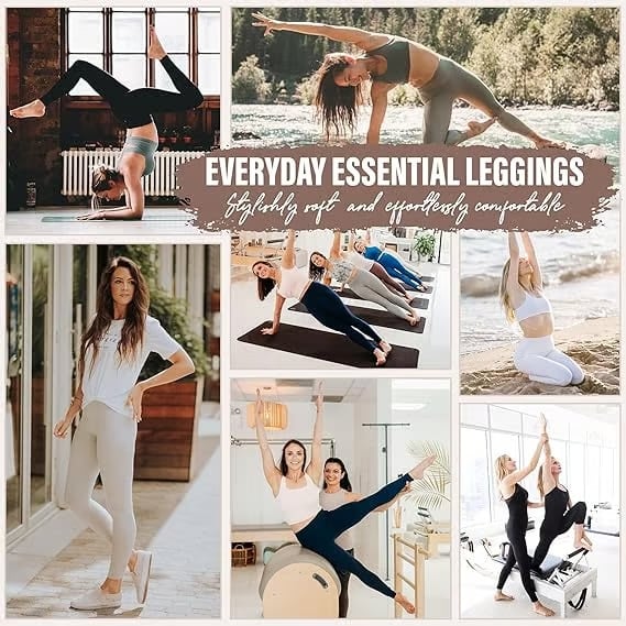 🔥High-waisted tummy-control and body-shaping workout legging