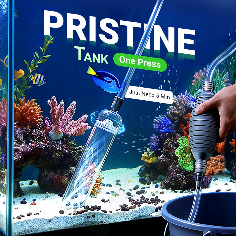 ✨ Aquarium Vacuum Cleaner with Siphon - Gravel Filter & Flow Control for Effortless Water Change & Tank Maintenance 💦🌿