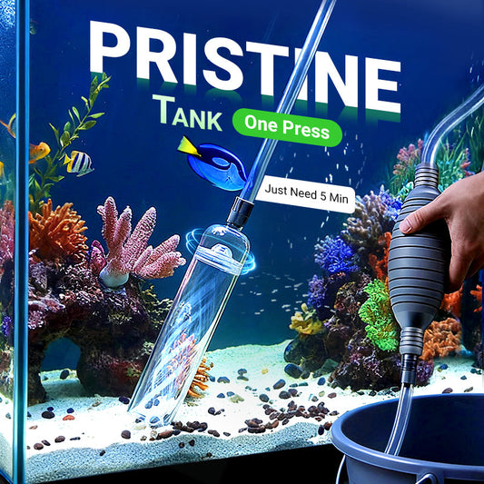 ✨ Aquarium Vacuum Cleaner with Siphon - Gravel Filter & Flow Control for Effortless Water Change & Tank Maintenance 💦🌿