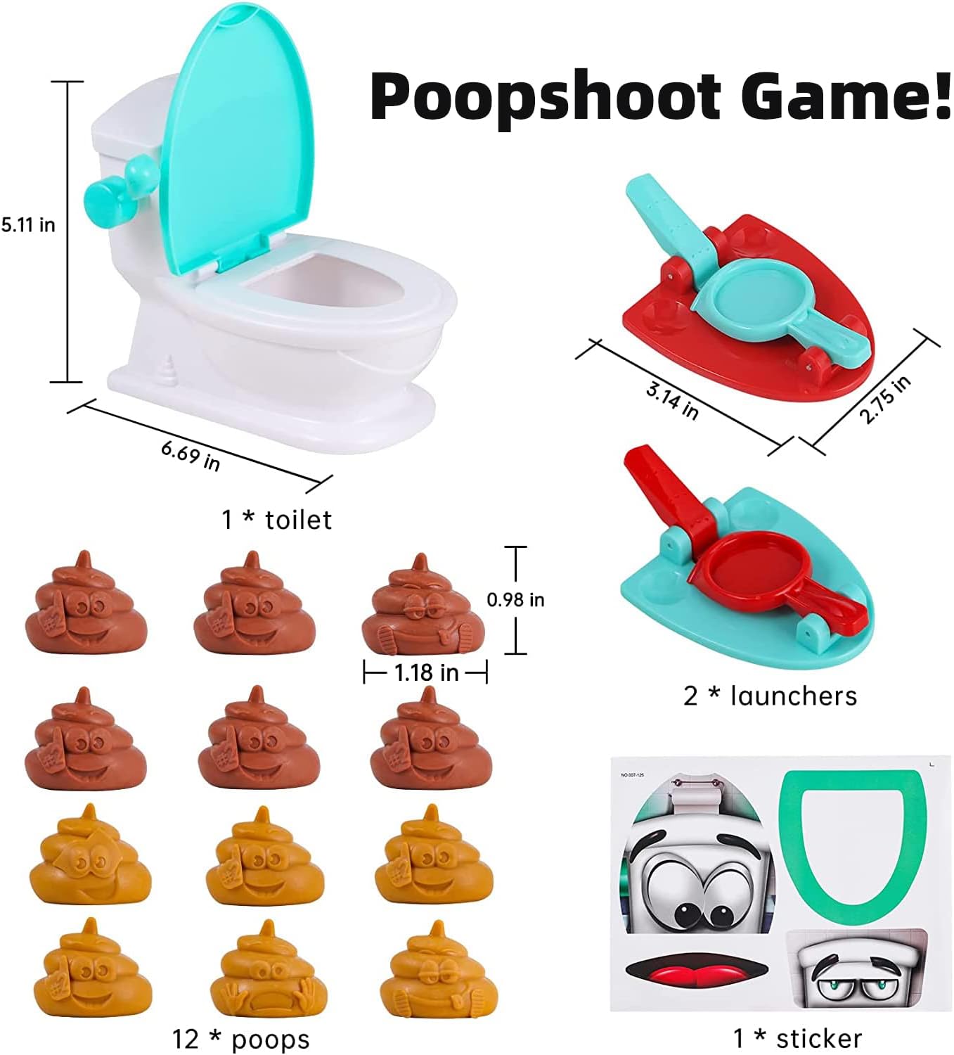 💩Interactive Poop Shooting Game Set for Family Fun