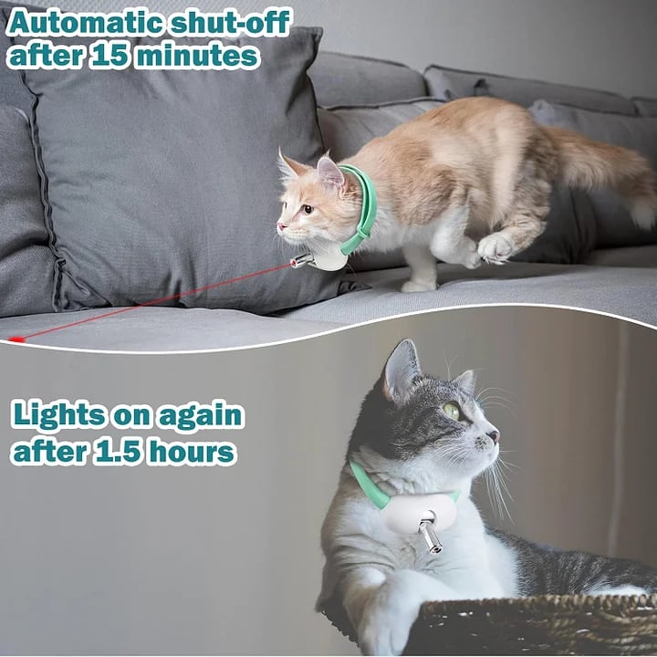 Automatic Pet Laser Collar – A smart, interactive, hands-free laser toy that keeps your pet active.