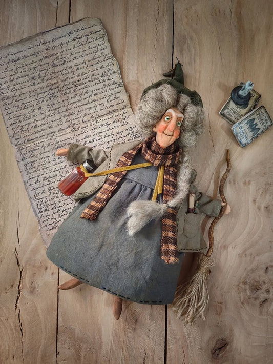 🧙Handmade lucky kitchen witch: your cosy kitchen guardia