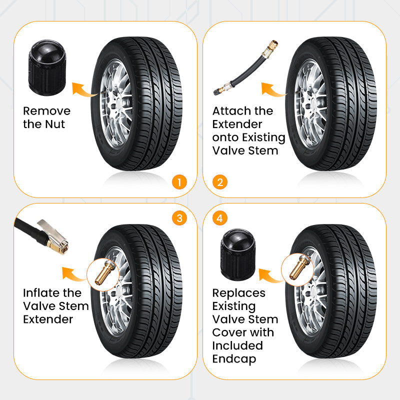 🔥Buy 1 get 1 free🔥Universal flexible tyre valve extension