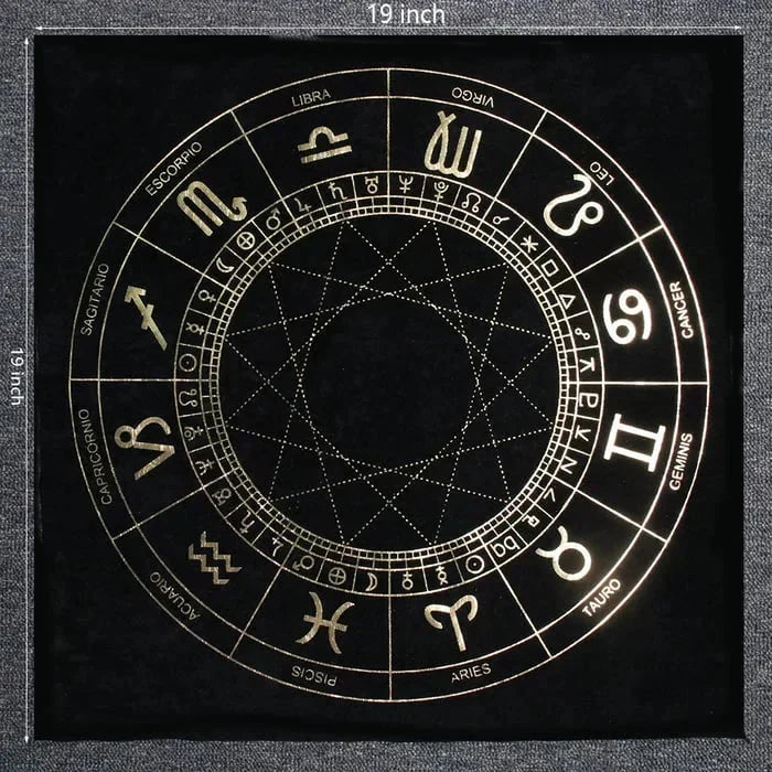 Luxurious golden tarot card deck