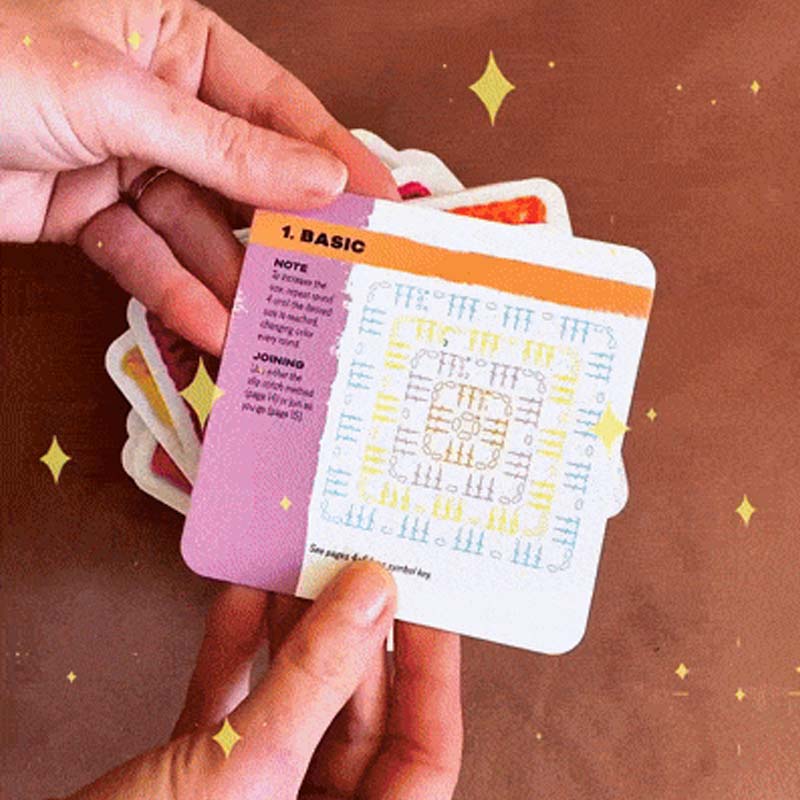 Grandma's square deck of cards – 50 mix and match pattern