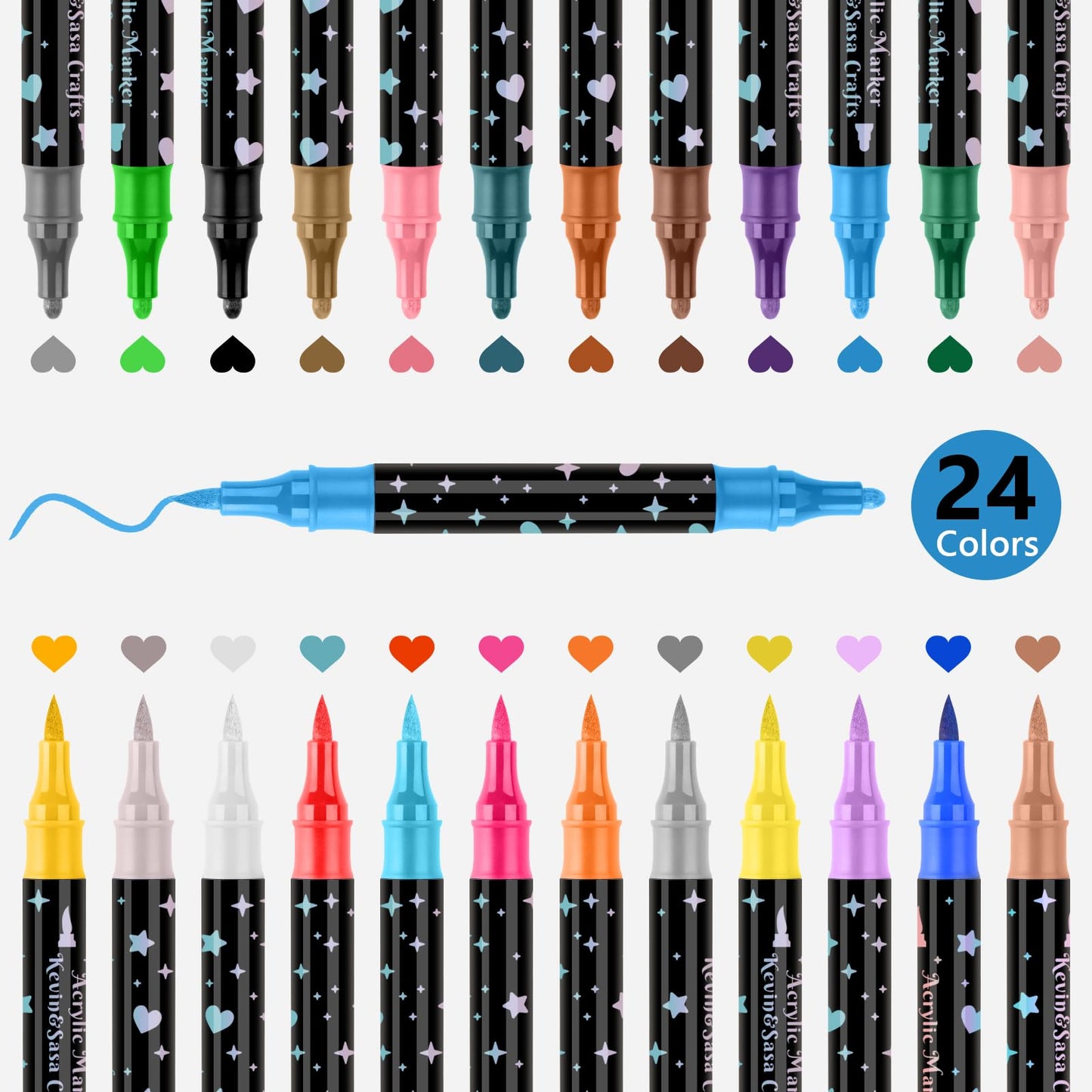 🎁Dual-Tip Glitter Marker Pen