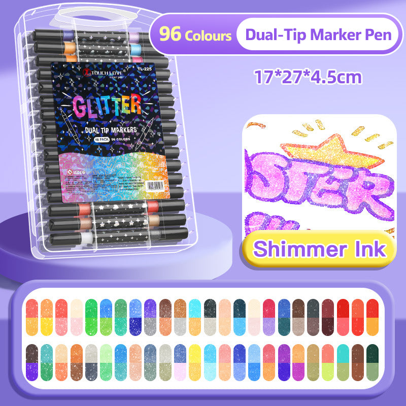 🎁Dual-Tip Glitter Marker Pen