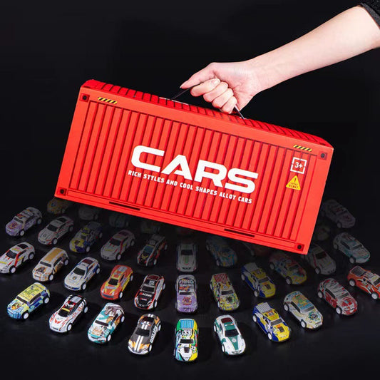 🎁 48 mini cars with built-in garage