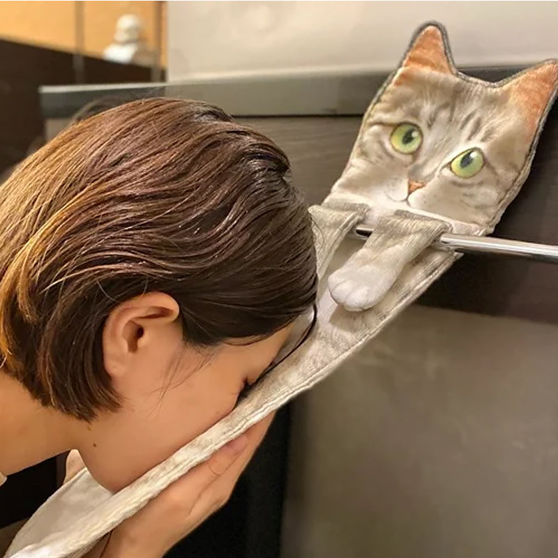 ✨😺Cute Cat Hand Towel🐾