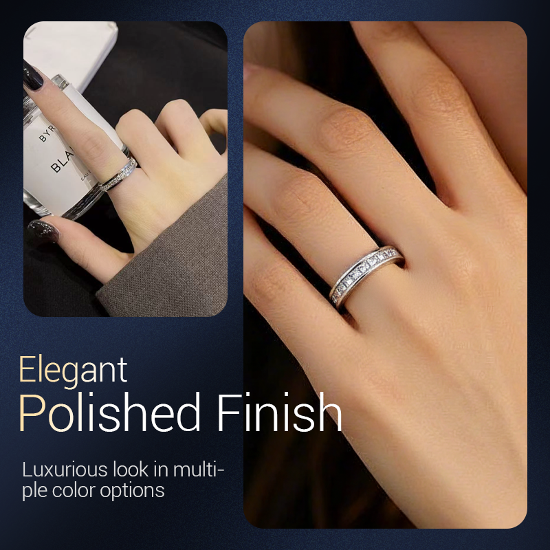 💖Rotating spinner ring made of titanium steel with zirconia