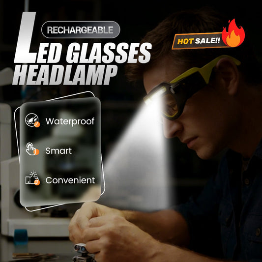 ⏰Rechargeable LED Glasses Headlamp
