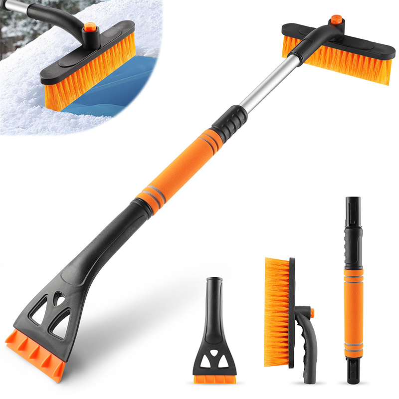 Telescopic Ice Scraper and Snow Brush for Car Windows